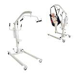 PEPE Mobility Patientenlifter Elektrisch, Aufstehhilfe für Senioren und Patienten für Zuhause, Mobiler Patiententransporter mit Rollen und Sitz, Transferstuhl für Pflegebedürftige bis 180 kg