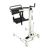 Loobiiny Hydraulischer Patientenlifter 120 KG Patientenhebestuhl FüR Zuhause Höhenverstellbarer Transferstuhl Mit 2 Kissen Sitz-Transferhilfe Toilettenstuhl