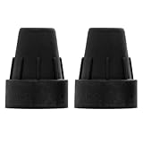 Dr. Paul Koch Krückenstopfen 2x Schwarz - Gummi Stopfen Für Gehhilfe & Krücken - Krückenkapsel Aus TPE Mit Stahleinlage - Für Höhere Stabilität - Ø16mm