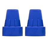 Dr. Paul Koch Krückenstopfen 2x Blau - Gummi Stopfen Für Gehhilfe & Krücken - Krückenkapsel Aus TPE Mit Stahleinlage - Für Höhere Stabilität - Ø16mm