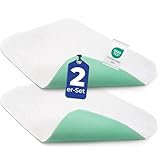 Dreamzie - Inkontinenzunterlage Waschbar 50x70 cm - 2-er Set Matratzenschoner Saugfähig und Wasserdicht - Inkontinenz Bettunterlage 50x70