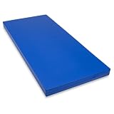 Wasserdichter Matratzenschoner in blau. atmungsaktiv und abwischbar 90x200 cm für Matratzen-Höhe 17 cm - Made in Europe.Waschbarer, Wasserdichter Bezug für Krankenhaus-Rehabilitationsmatratzen.