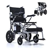 Elektrischer Rollstuhl mit langer Reichweite bis 20 km, stabil & bis 150 kg belastbar, faltbar für Transport, Anti-Kipp-System & Sicherheitsbremsen, für Alltag und Outdoor