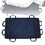 GJWB Wendebettlaken für bettlägerige Inkontinenzeinlagen, Wiederverwendbare Betteinlagen zur Positionierung, Transferdecke mit verstärkten Griffen für ältere behinderte Patienten, 120 cm x 72 cm