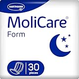 MoliCare® Form Night - Große Inkontinenzeinlagen bei mittlerer bis schwerer Inkontinenz in der Nacht für Frauen und Männer | zuverlässig, saugfähig & diskret | 30 Stück