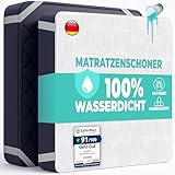 Matratzenschoner 90 x 200 cm wasserdichte Matratzenauflage aus Baumwolle Nässeschutz Inkontinenzunterlage Matratzenbezüg Atmungsaktive Anti-Allergie und Anti Milben für Bett und Matratze Waschbar